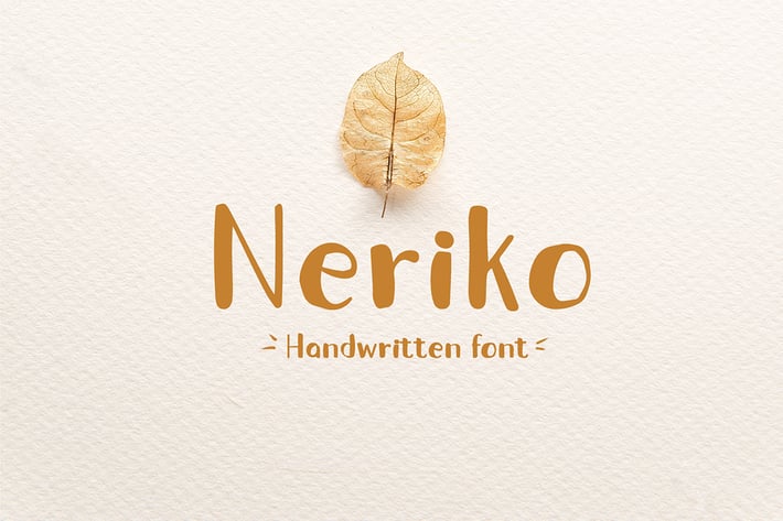 Neriko - Handwritten Font