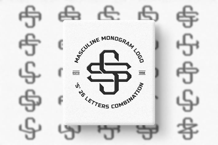 S (A-Z) Monogram Logo Creator Pack Vol.4