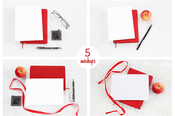 5 photo mockups. Stock Photography