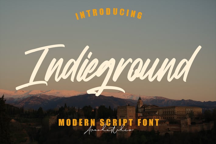 Indieground - Modern Script Font