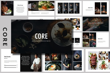 Core - Food & Drink Creative Powerpoint Template