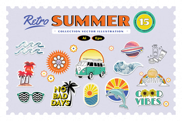 Retro Summer Illustration