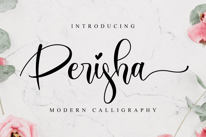 Perisha - Lovely Script Font