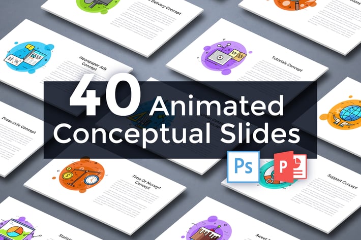 40 Animated Conceptual Slides for Powerpoint p.2