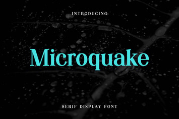 Microquake Serif Display Font