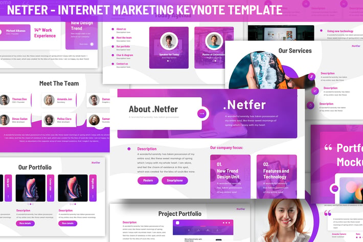 Netfer - Internet Marketing Keynote Template