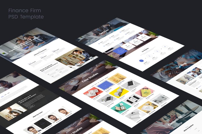 Finance Firms PSD Template
