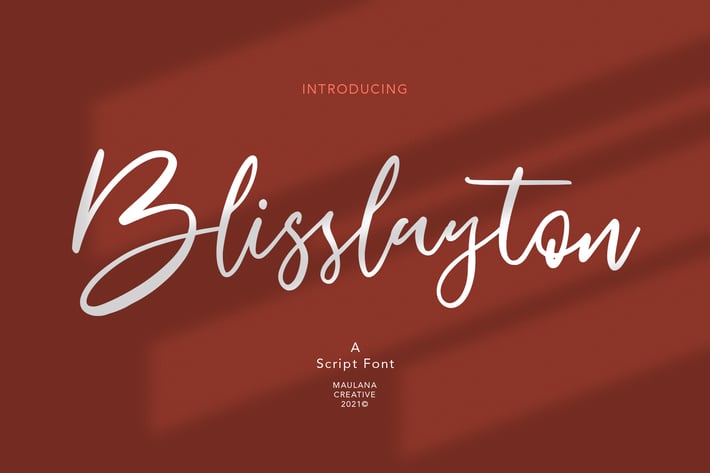 Blisslayton Script Font