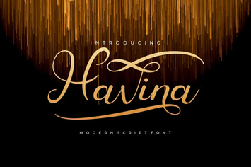Havina - Unique Modern Script Font