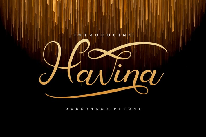 Havina - Unique Modern Script Font