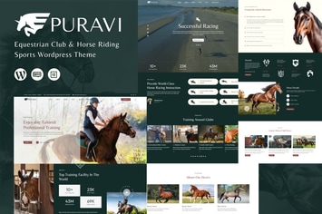 Puravi - Equestrian Club & Horse Riding Theme