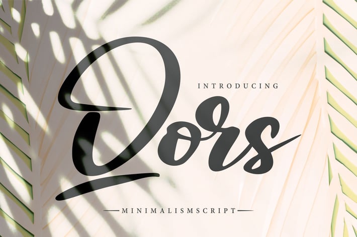 Qors | Minimalism Script Font