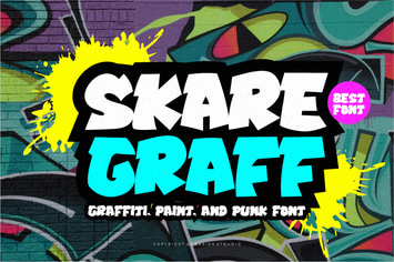 Skare Graff - Paint & Graffiti Font