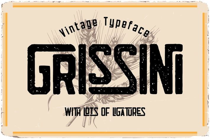 Grissini Ligature Label Font