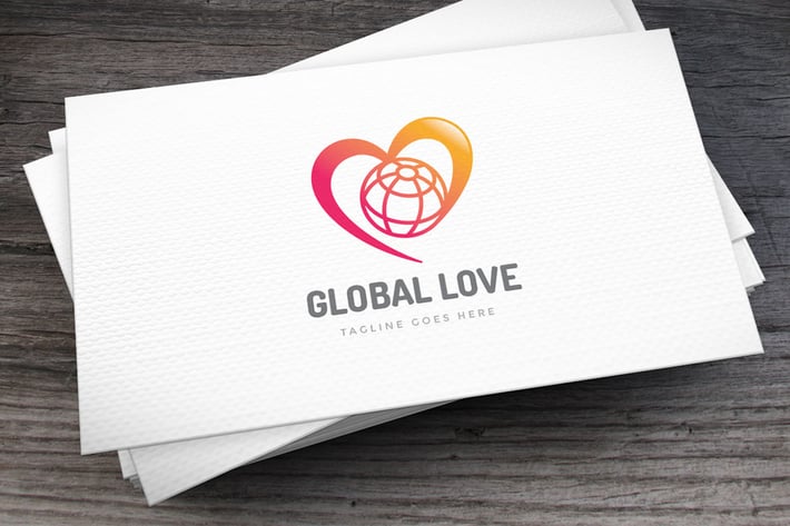 Global Love Logo Template