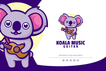 Koala Cartoon Logo