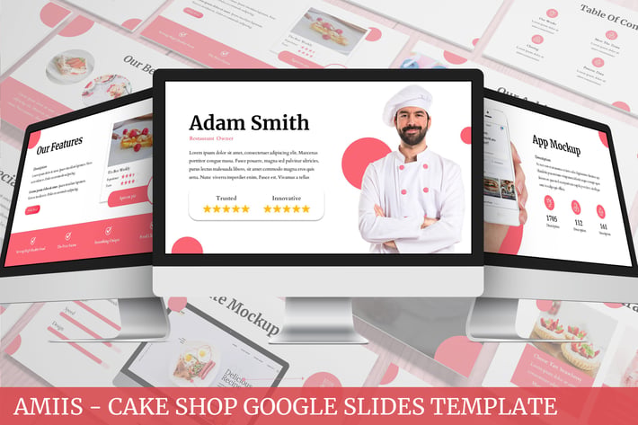Amiis - CakeShop Google Slides Template
