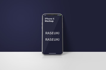 Standing iPhone Mockup