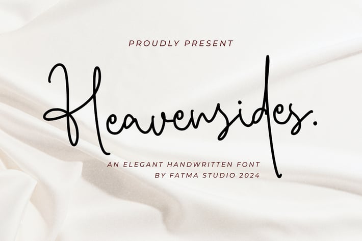 Heavensides - Signature Font