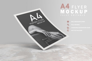 A4 Flyer Mockup V.1