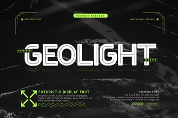 Geolight - Futuristic Display Font