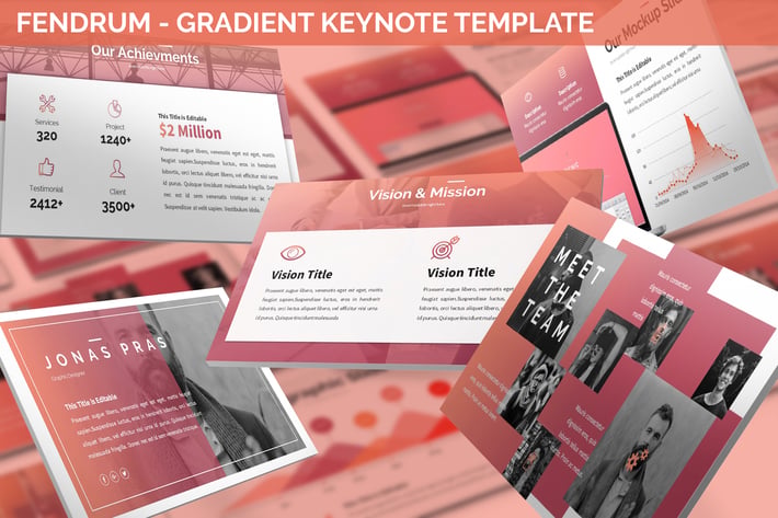 Fendrum - Gradient Keynote Template
