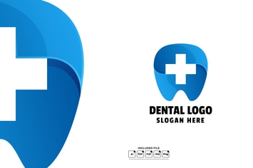 Dental Gradient Colorful Logo Template