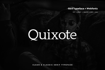 Quixote - Classic Serif  Typeface + WebFont