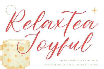 Relaxtea Joyful Modern Freestyle Font