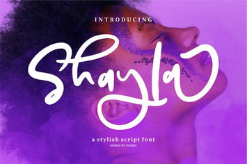 Shayla | A Stylish Script Font