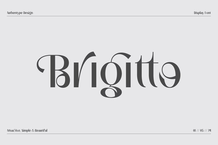 Brigitto - Charming Sans Serif Font