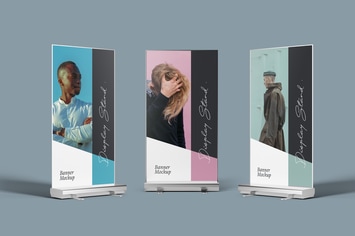 Display Stand Banner Mockups