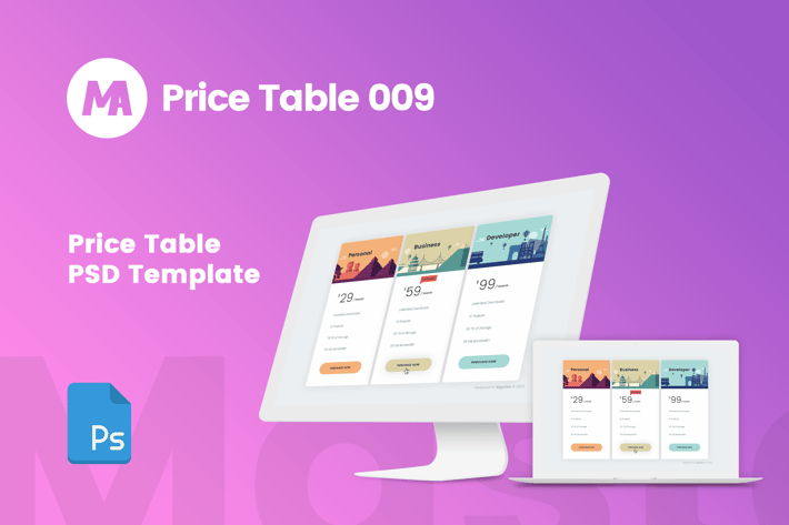 MA - Pricing Table 009
