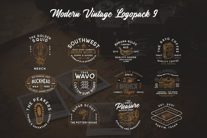Modern Vintage Logopack 09