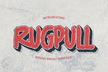 Rugpull - Rough Brush Typeface