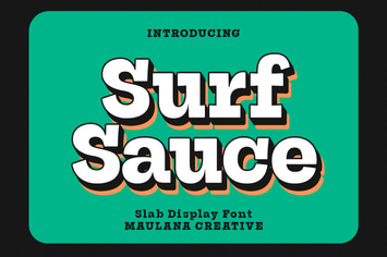 Surf Sauce Display Font