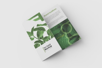 Trifold Mockup Top View