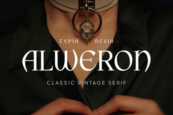 Alweron - Classic Vintage Pop Retro Style Font