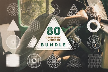 80 Geometric Vectors Bundle