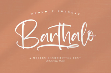 Barthalo Modern Handwritten Font