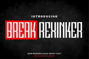 Break Rexinker Font