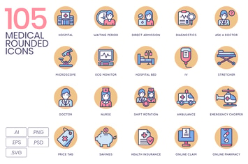 105 Medical Icons