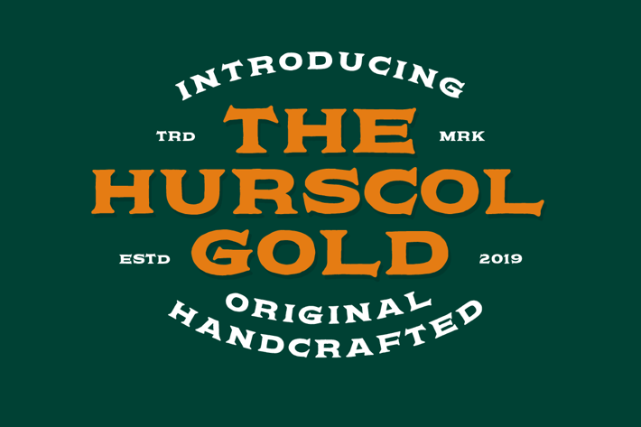 Hurscol Vintage Typeface