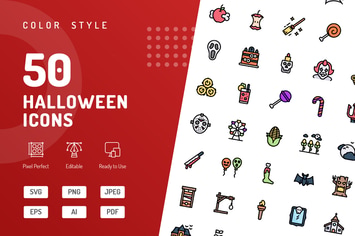 Halloween Color Icons