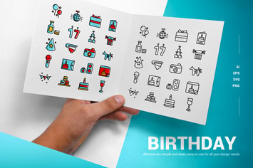 Birthday - Icons