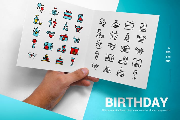 Birthday - Icons