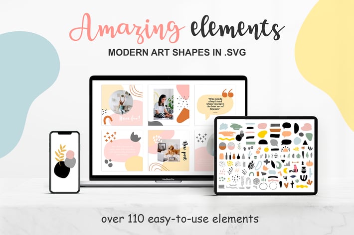Abstract elements and shape