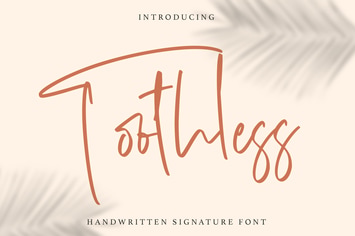 Toothless - Handwritten Font