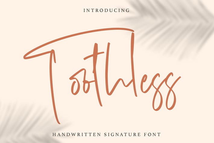 Toothless - Handwritten Font