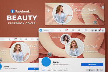 Facebook Cover 3D Fluid - Beauty and Lifestyle